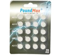 Poundmax 20 Batterie Alcaline AG13 G13 SR44 LR44 A76 V13GA PX76A 357