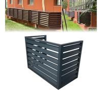 Pounjsd Copertura in Alluminio per Condizionatori E Pompe di Calore Grigio | Protezione unità esterna condizionatore senza copertura, Robusta Duratura Facile da Pulire, Per Impianti di Riscaldamento