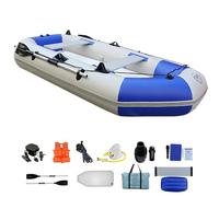 Pounjsd Gommone 2,6 m per 5 Persone - Kayak da turismo -gommoni gonfiabili - gommoni da pesca - Barca da Pesca Gonfiabile - canotto gonfiabile Pieghevole Portatile in PVC con Portata Max 360kg