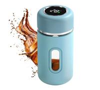 Poupangke Bicchieri da bevanda in - Bottiglia d'acqua da viaggio 280 ml | antiscivolo portatile per tè/caffè con visualizzazione della temperatura in reale - casa ufficio viaggio