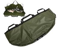 Poupangke Borsa termica impermeabile per pesci, portatile, a prova di perdite, grande, pieghevole, isolata, per pesci, da uomo, Verde militare, Refer to description, Unisex