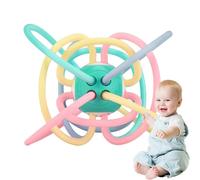Poupangke Palla sensoriale per bambini, palline per dentizione per bambini, teether ball per bambini rilievo chew toy, attività di sequestro sicuro esplorazione dello sviluppo per il giorno del