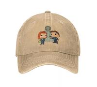 Poupée Pop de Fox Mulder et Dana Scully casquettes de Baseball Chapeaux en Denim Casquette de Sport réglable en Plein Air Casquette de Baseball Chapeau de Cowboy