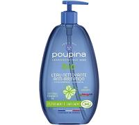 POUPINA - L'acqua detergente per neonati antiirritazione certificata Bio - senza profumo - Ipoallergenico - Hamamelide e Aloe Vera - 99% di ingredienti di origine naturale - vegan - Made in France -