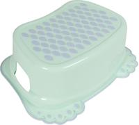 Poupy Pedana Multiuso 1 Gradino per Bambini, in plastica, leggera, resistente, lavabile e riutilizzabile, con gommini antiscivolo (Verde)