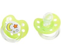 Poupy Succhietto Anatomico 2 pezzi per bambini in morbido e resistente silicone e materiale incolore e insapore.