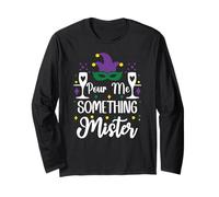 pour Me Something Mister Mardi Gras Party Funny Drinking Maglia a Manica