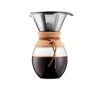 Pour over: caffettiera con filtro dorato, becco corto, 1.5 l