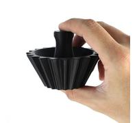 Pour Over Coffee Accessory: filtro trasparente pressatore di carta per coni di dimensioni standard 4 - robusto per costruzione petg con vestibilità sicura - ideale per campeggio e birra in casa - rosa
