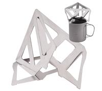 Pour Over Coffee Dripper - Stainless Steel Strainer Rack, Reusable Brewing Stand | Manual Brewing Equipment, Compact Drip Filter Holder for Camping Backpacking Trips Travel Outdoor