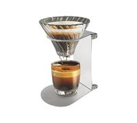 Pour Over Stand - Stainless Steel Foldable, Manual Dripper Holder Frame, Compact Brewing Structure for Counters, Heat Resistant Coffee Preparation Accessory, Portable Setup for Camping Travel Cafes