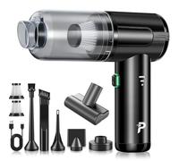 Pourbibi Aspirabriciole Senza Fili Potente, 20000Pa Aspirapolvere Auto Portatile con Motore Brushless Mini Aspirapolvere Potente per Auto Casa Ufficio Peli di Domestici