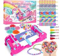 Pourbibi Kit per realizzare braccialetti dell'amicizia, arti e mestieri per bambini dai 6 ai 12 anni