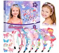 Pourbibi Regalo Bambina 4 5 6 7 8 9 10 Anni Femmina, Fai-da-Te Giochi Bambina 3 4 5 6 7 8 Anni, Lavoretti Creativi per Bambini Ragazze Giocattoli, Unicorno Bambina Regalo - Kit per La Creazione