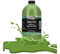 POURING MASTERS Vernice acrilica verde erba pronta da versare - Premium 8 once premiscelata a base d'acqua - per tela, legno, carta, artigianato,