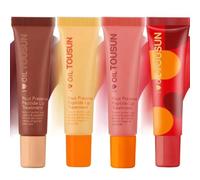 Pout Preserve Peptide Lip Treatment - Balsamo per labbra idratante e gloss estivo (miscela di 4 pezzi)