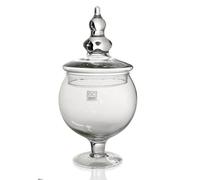 POUTICHE Scatola VETRO Coperchio VETRO TRASPARENTE VASO CENTRO TAVOLA 3013 cm