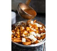 Poutine Notebook - Lined Page Hardcover Journal for Comfort Food Lovers & Canadian Cuisine Enthusiasts