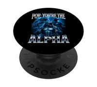 POV Sei il lupo maschio alfa Meme Cringy PopSockets PopGrip Adesivo