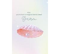POV: You're From a Magical Island Called Guam | Sparkly Clam Shell with Pearl Rainbow Ombre Notebook | 6x9 | 120 Pages Lined Journal | Cute Kawaii ... Diary | Girly Island Gifts & Stationery