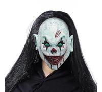 Povanjer Maschera di Halloween, maschera di paura per adulti, maschera realistica, maschera di Halloween, maschera creativa per la festa di cosplay