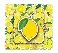 Povanjer Piccoli Adesivi al Limone,50 Pezzi delicati Adesivi al Limone Adesivi estetici | Decalcomanie multifunzionali Fai-da-Te per la Frutta dei Cartoni Animati Adesivi per Graffiti di Frutta per
