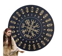Povanjer Set di rune da strega, set di rune in legno | Rune in legno da 25 pezzi per l'artigianato delle streghe - Forniture decorative per streghe con iscrizioni immortali, strumenti artigianali per