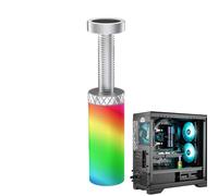 Povanjer Staffa per abbassamento GPU, staffa di supporto GPU per scheda grafica | Supporto abbassamento GPU regolabile in altezza | Supporto GPU Sag, supporto scheda grafica, magnetico, effetto luce
