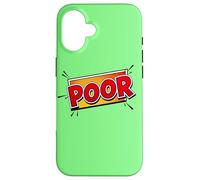 Povero fumetto stile Splash Custodia per iPhone 16