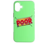 Povero fumetto stile Splash Custodia per iPhone 16 Plus