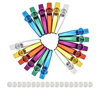 Povhhee 18 pezzi, strumenti musicali in metallo, flauti con membrane per chitarra, ukulele, violino, pianoforte
