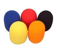 Povhhee 5 Pezzi Monocolore Monocolore Monouso Microfono Protezione Hillle Ispessito Microfono Microfono Copertura Soffiare Copertura per KTV
