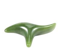 Povhhee d'api verde naturale giada tre dispositivo di massaggio angolare corteccia piede agopuntura massaggio strumento sanitario