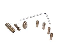 Povhhee Mandrino Autobloccante 8 Pezzi 0,5-3 mm Set di Quick Chuck per Mini Utensili