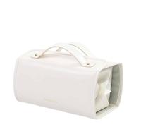 POVVFRTY Borsa cosmetica Player Travel Basic-Chic Borsa for Il Trucco Portatile Carina for Le Donne(White)