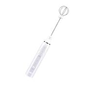 POVVFRTY Frullino for Le Uova Elettrico Montalatte Elettrico Frullatori Schiuma di Latte Mixer Torta Mini Mixer Frullatore Agitatore for caffè Sbattitore for Alimenti(White)