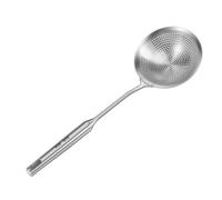 Povxlum Schiumarola Acciaio, cucchiaio da schiuma 42 x 14 cm, mestolo in acciaio, mestolo in schiuma in acciaio, mestolo con fori per tagliatelle, pentola calda, fritto