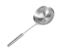 Povxlum Schiumarola Acciaio, cucchiaio in acciaio 46,5 x 18,5 cm, mestolo in acciaio, mestolo in schiuma in acciaio, mestolo con fori per tagliatelle, pentola calda, fritto