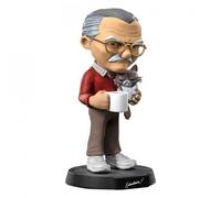 POW ENTERTAINMENT - MINICO FIGURE - STAN LEE WITH GRUMPY CAT - STATUA 14CM