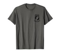 Pow MIA Bandiera (Stampa Nera) Maglietta