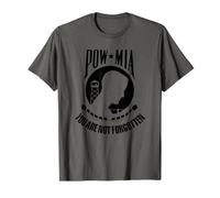 Pow MIA Bandiera (Stampa Nera) Maglietta