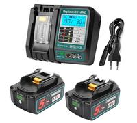 Powarobor 2x18V 5,5Ah Batteri Caricatore DC18RC per Makita LXT Utensili