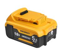 Powarobor DCB184 - Batteria di ricambio agli ioni di litio da 18 V, 5,5 Ah, compatibile con utensili elettrici Dewalt da 18 V