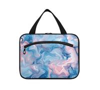 Powder Blue Dreams Hanging Large Travel Toiletry Bag con gancio, Designer Compact Medicine Bags per la mamma Palestra bolso de Mano para Hombre L