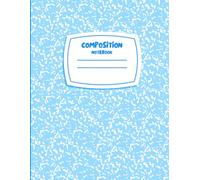 Powder Blue Study Notebook: 8.5 x 11 College Ruled Writing Book - 120 Pages for Class Notes, Organization, and Focused Study