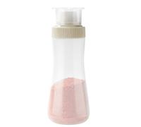 Powder Dispenser Bottle - Seasoning Container for Baking Cooking | Uniform Discharge Hole Cinnamon Flour Sugar Starch Cocoa Spices Shaker with Easy Grip Lid for Home Kitchen Camping Use, 300ml White