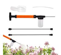 Powder Duster With 2 Extension Pole Handheld Sprinkler | Powder Duster Applicator | For Home Greenhouse Farm Garden Indoor Outdoor Backyard Lawn