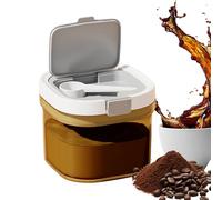 Powder Formula Dispenser | PP ABS AS 800ml 1300ml 1800ml 12x12x10cm210g 240g 280g Sealed | Stackable Milk Storage Container Scoop Included | Nursery Refrigerator Travel Feeding