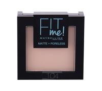 Powder + Maybelline Fit Me! Matte + Poreless 9G 104 Soft Ivory Per Donna (Polvere)