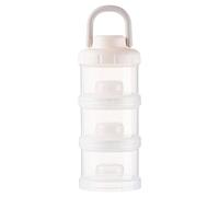 Powder Milk Container - Reptile Feeding Bowl Durable Reptile Rock Food And Water Dish Feeder Bowl | Stackable Leak-proof Portable Storage Bottle | Formula Container With Three Sections For House Kit